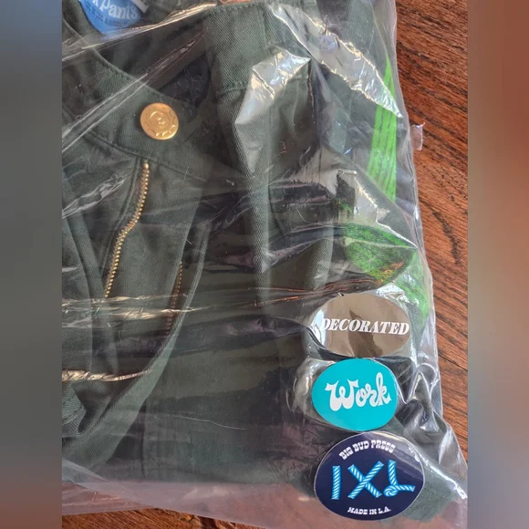 Big Bud Press Paintstamped Work Pants - Cactus Evergreen - Picture 3 of 3